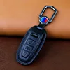 Cover chiate/telecomando per Audi A6 A7 A8 E-tron Q5 Q7 Q8 C8 D5 custodia protettiva accessori Fob - Custodia per chiave a distanza per auto in pelle per Audi A6 A7 A8 E
