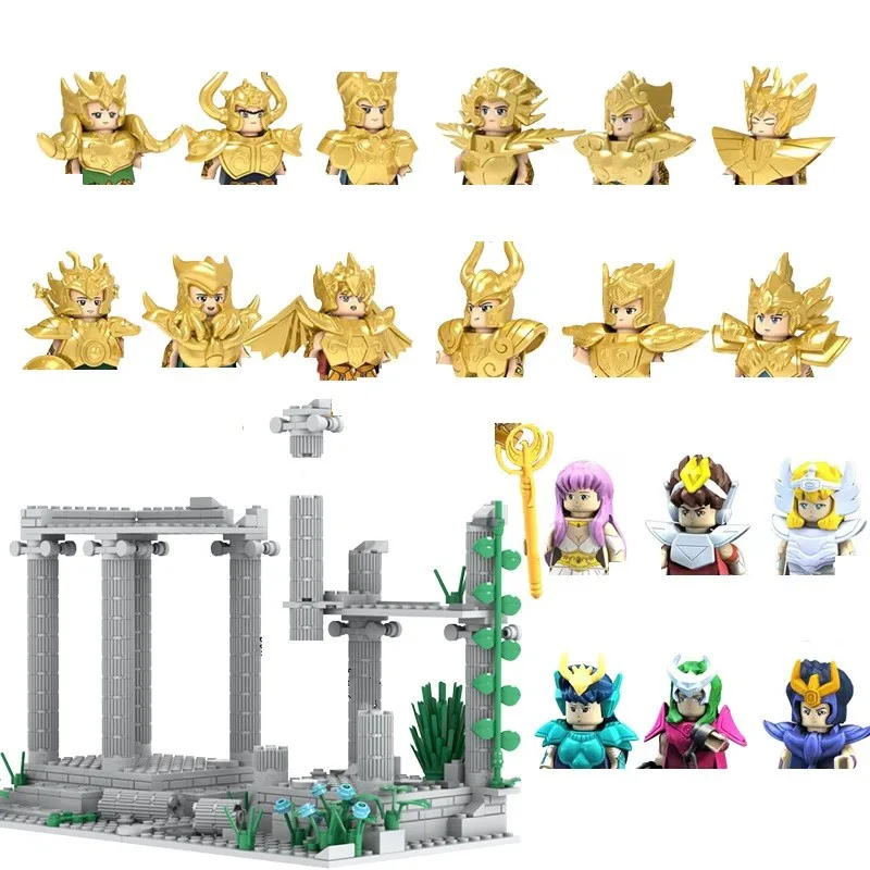 

Новый Набор фигурок из строительных блоков Golden Saint Seiya