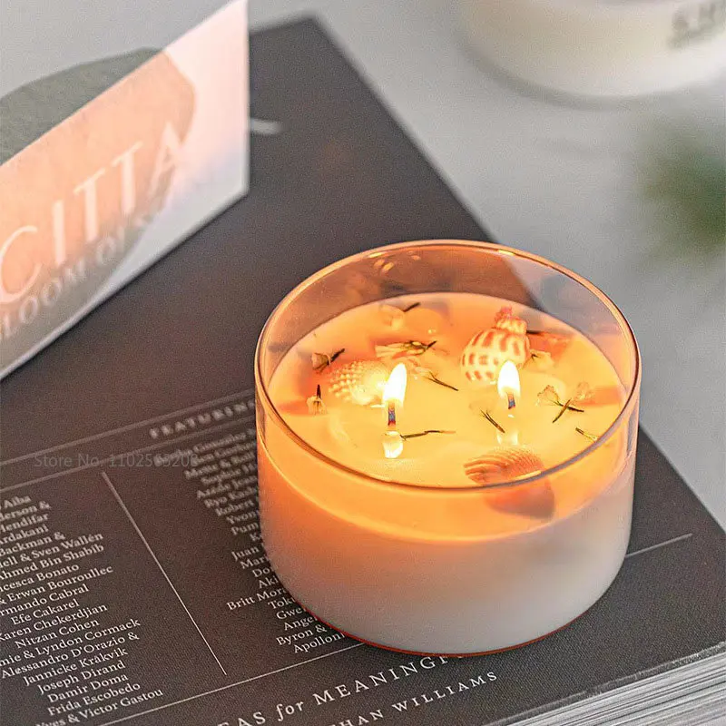 Candle Making Kit Candle Making Supplies Candle Tin Set Creative Round Diy Candle Empty Cups Heat Resistant Clear Bottle Glass Jars Handmade Dessert Scented Candles Glass Empty Jars