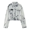 Mens Denim Sets Y2k Tie-Dye Jacket Trousers Spring Streetwear Fashion Trends Youth Campus Performance Sets Men'S Clothing 2025 6