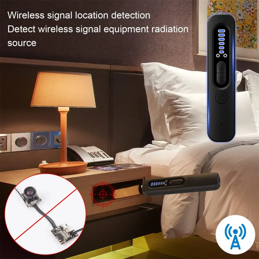 Full Range Camera Hidden Finder Anti Spy Bug Listening Device GPS Tracker RF Wireless Signal Scanner X13 hidden camera detector infrared camera detector camera detector signal detector For Home Office Travel