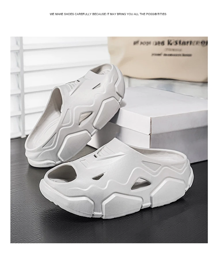 Outdoor-Sommer-Freizeitsandalen für Herren, flache Herren-Flip-Flops, leichte Strandschuhe, rutschfeste Badeschlappen für drinnen und draußen – Detail 25