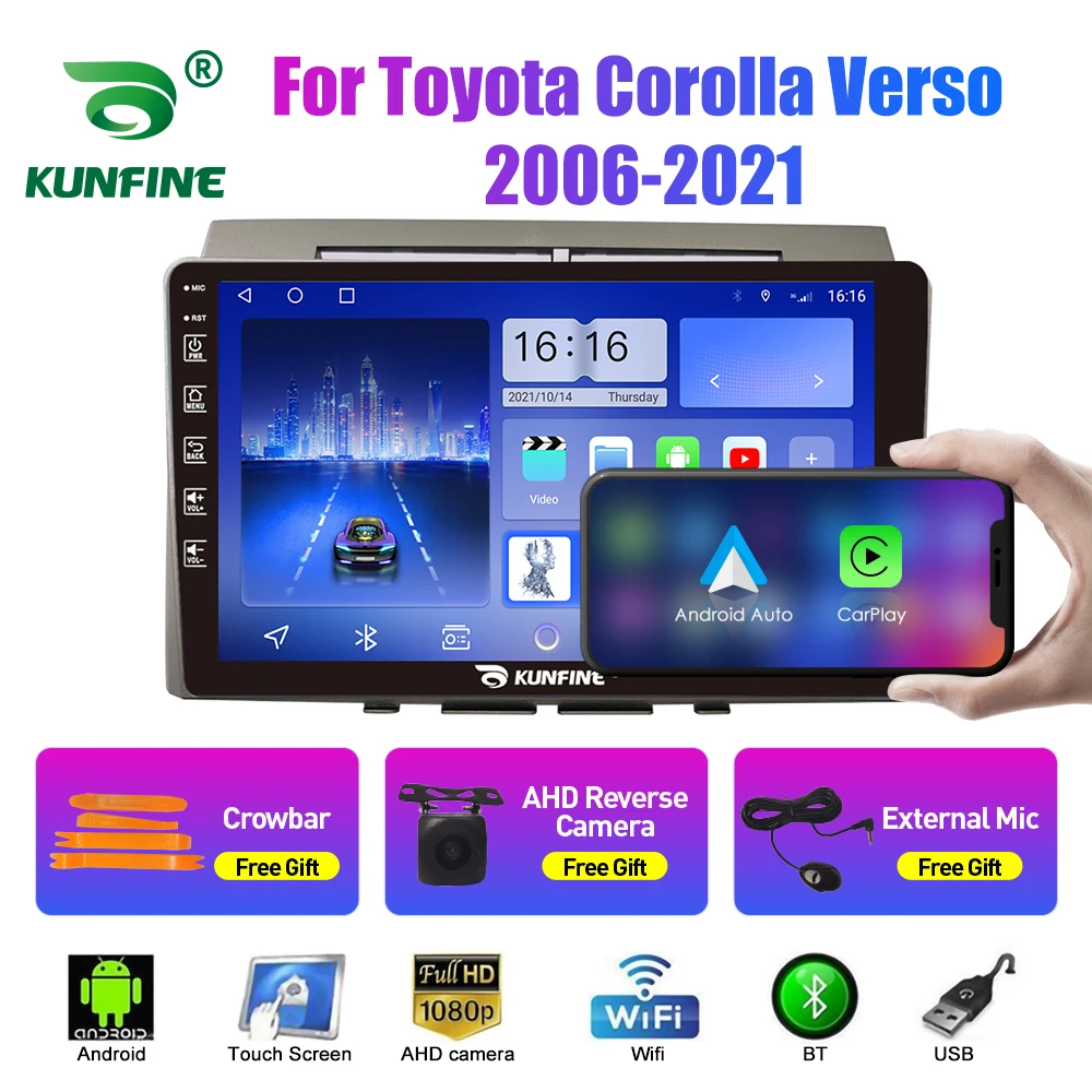 

Car Radio For Toyota Corolla Verso 2006-2021 2Din Android Car Stereo DVD GPS Navigation Player Multimedia Android Auto Carplay