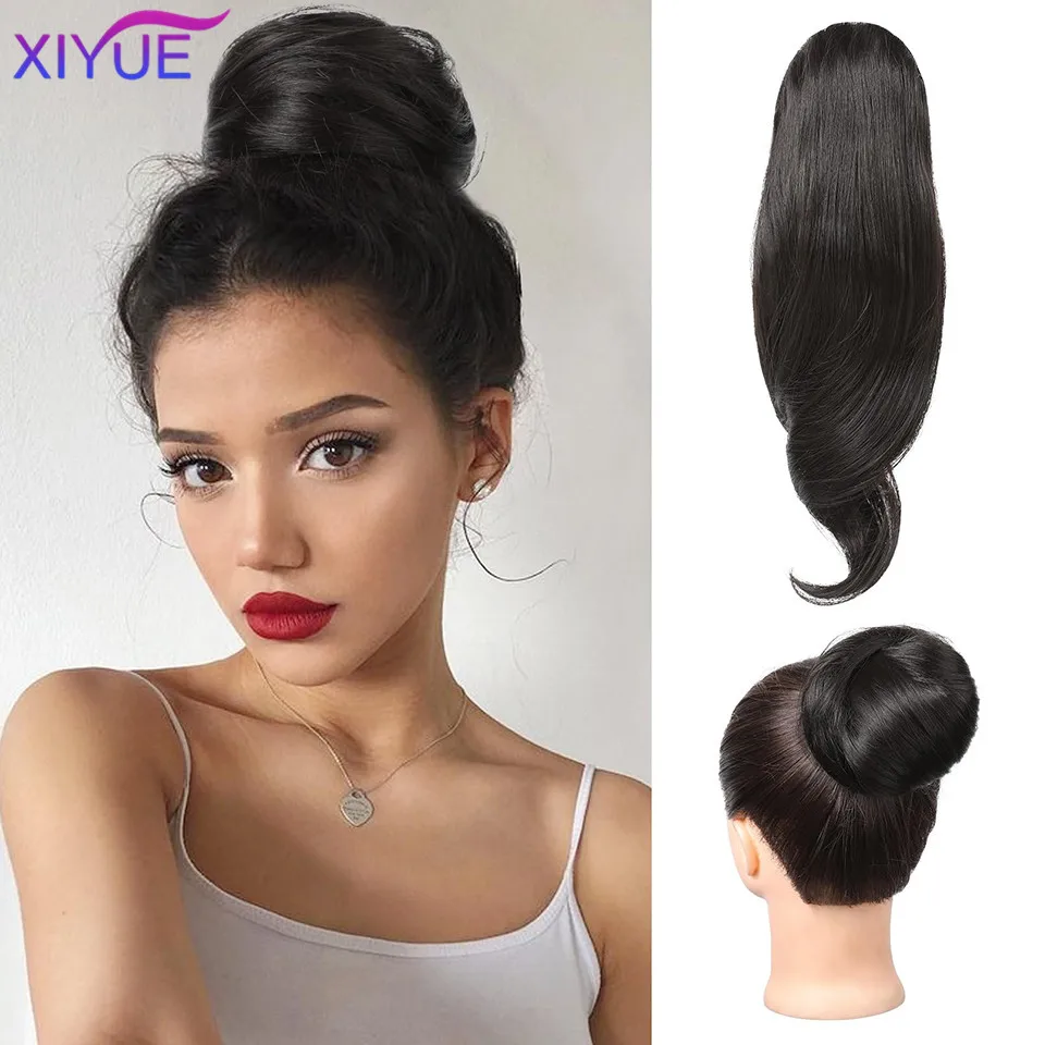 XIYUEWigmessybunponytaildrawstringshortponytailbraidbun