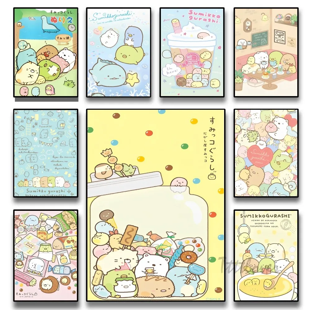Sumikko Gurashi Poster Paper Print Home Living Room Bedroom Bar Restaurant Cafe Art Painting Decoration
