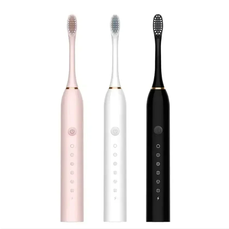 Electric Toothbrush Xiaomi Six Speed Mode Ultrasonic Waterproof USB Charge Couple Set