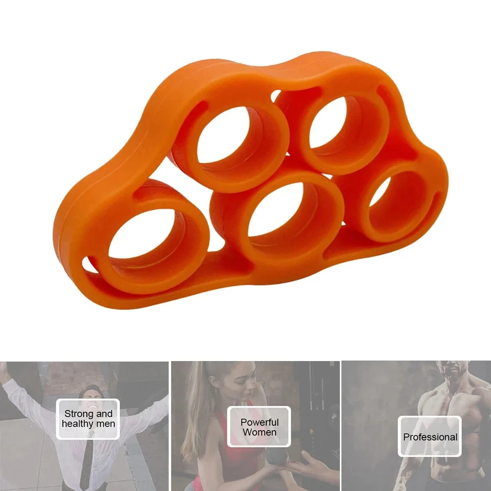 Finger Strength Trainer 5 Finger Finger Strength Grip Band Elastic Silicone Wrist Gripper Band Mini Portable Muscle Building for Rehabilitation Training