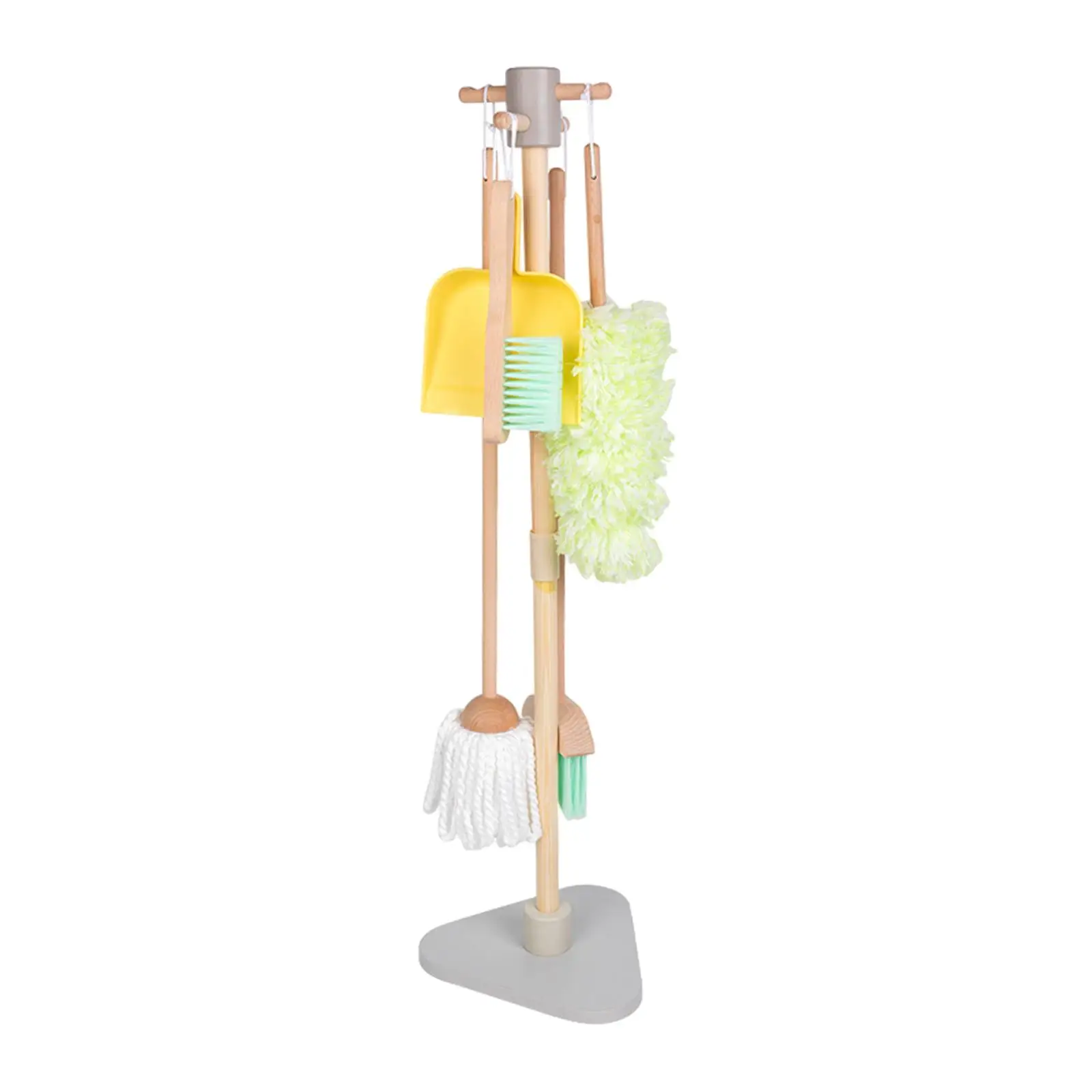 

Kids Cleaning Set Play House Wooden Pretend Housekeeping Cleaning Kits Pretend Play Cleaning Tools for Toddlers Age 3-6 Gift