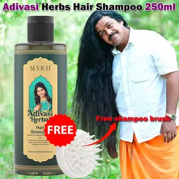 Shampoo per capelli da 250 ml per una rapida crescita dei capelli, shampoo per la cura dei capelli a base di erbe, olio per la crescita dei capelli allo zenzero, trattamento nutriente per riparare i capelli danneggiati