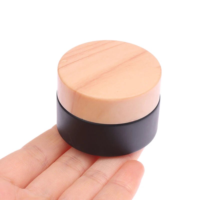 Empty Jars Frosted Glass Cream Jar Cosmetic Container With Lid 5-100g Glass Bottle Make Up Container Travel Cosmetic Jars 6