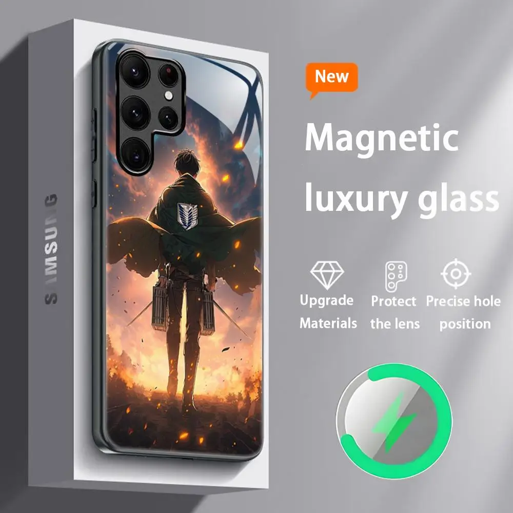 Attack on Titan Levi Magnetic Glass Phone Case