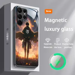 Attack on Titan Levi Magnetic Glass Phone Case - Samsung S22 (Z1)
