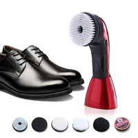 Portable Handheld Automatic Electric Shoe Brush Shine Polisher Battery Charging 2 Ways Power Supply Electric Shoe Polisher 1