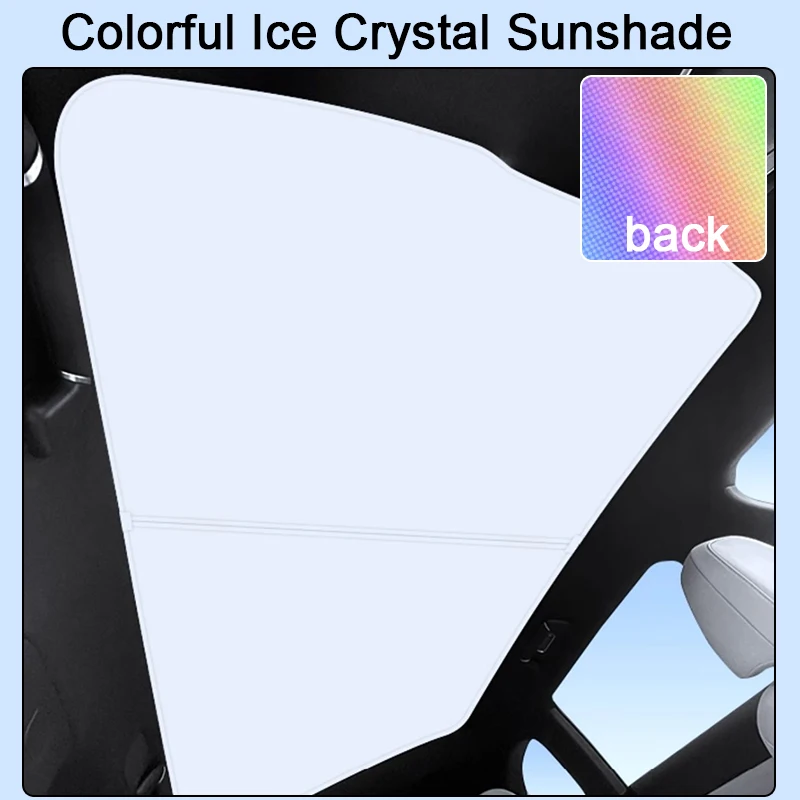

Подходит для XPENG G9 2022 2023 2024 красочный ледяной кристалл автомобиля фотовспышка затенение лобового стекла Солнцезащитная крышка аксессуар