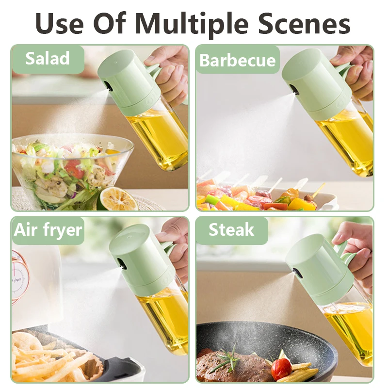 2PCS Oil Spray Bottle BBQ Cooking Kitchen Baking Oil Sprayer Camping Picnic  Salad Gravy Boats Oil Dispenser Container Gadget - AliExpress