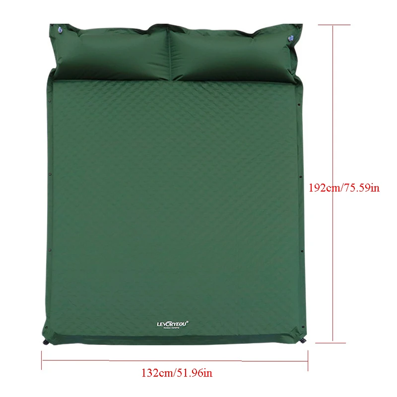 Inflatable mattress camping mat 1-3Persons thick 5cm automatic self-inflatable for tent camping