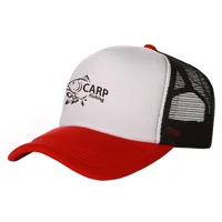 Carp Fish Trucker Caps Men Funny Fishing Printing Hat Baseball Cap Cool Summer Unisex Mesh Net Caps MZ-169 2