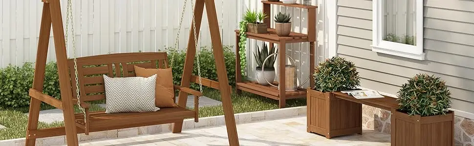 Balançoire de porche extérieure Furinno