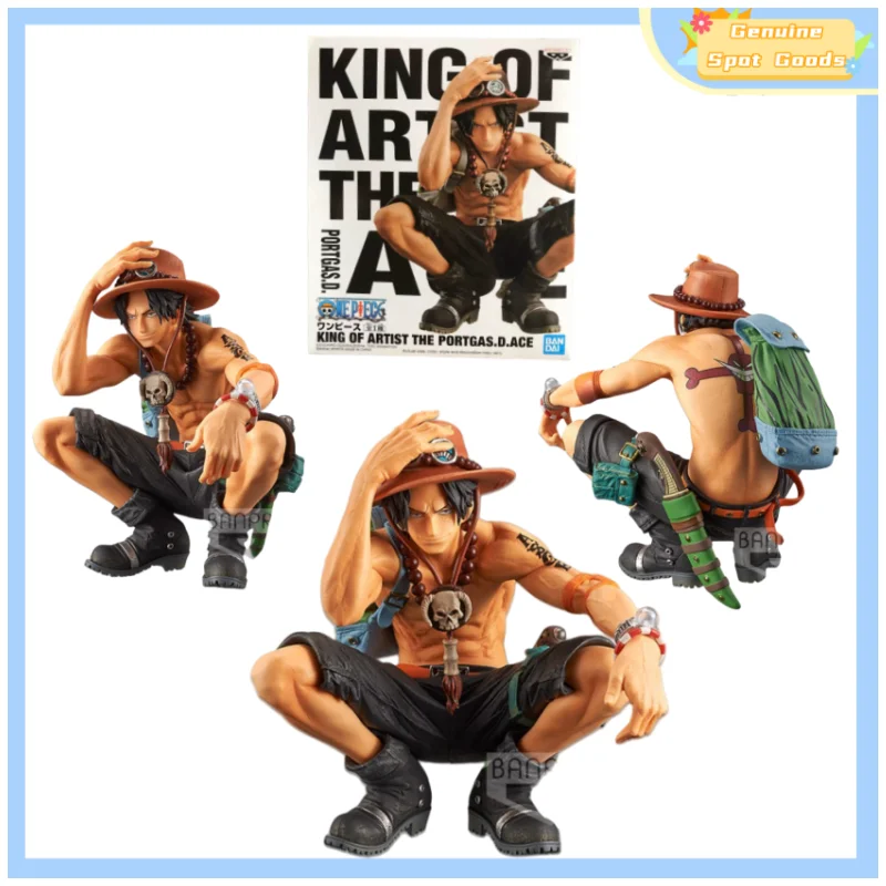 

Genuine Bandai ONE PIECE King of Artist The Portgas D ACE Squatting Anime Action Figures Model Toys Gift for Toys Hobbies Kids