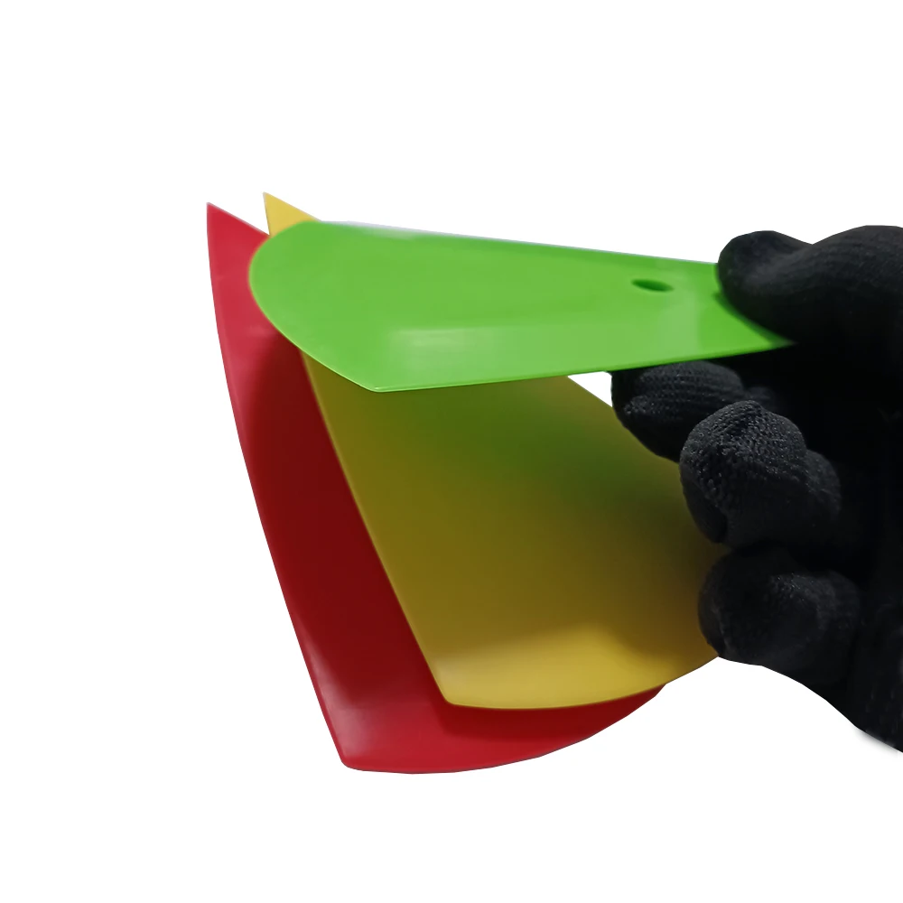 Car Sticker Wrapping Scraper 15.5*8.5cm Pointed End Contour Squeegee Glass Windshield Wiper Window Repair Tinted Tool A13