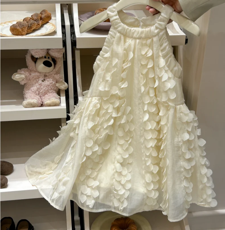 

Retail New Baby Summer Girls Boutique Vest Floral Dress, Princess Kids Sweet Fashion Dress 2-7T