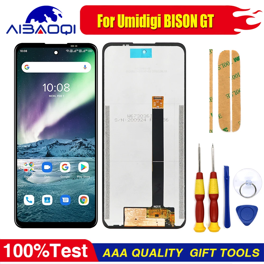 Écran LCD Pour Umidigi Bison 2 / Bison 2 Pro - 6,5 Pouces, Avec Kit De Réparation, Noir