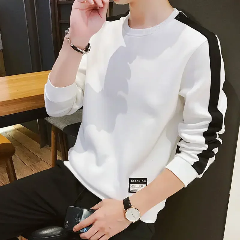 thumbnail image 1 of Camiseta para hombre Jersey Ropa de hombre Patchwork Top Cuello redondo Sudaderas Alta marca Casual Moda Tendencias 2024 Normal Lujo, 1 of 5