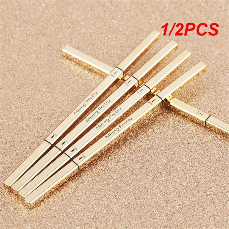 

1/2 шт. карандаш для бровей с двойной головкой треугольник очень тонкий двойной карандаш для бровей долговечная 2 в 1 Тушь для ресниц повышающая Водонепроницаемость