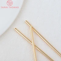 (1902)10 pièces 35x2MM 50x2MM 24K couleur or tiges en laiton connecteur breloques pendentifs haute qualité bijoux à bricoler soi-même résultats accessoires 6