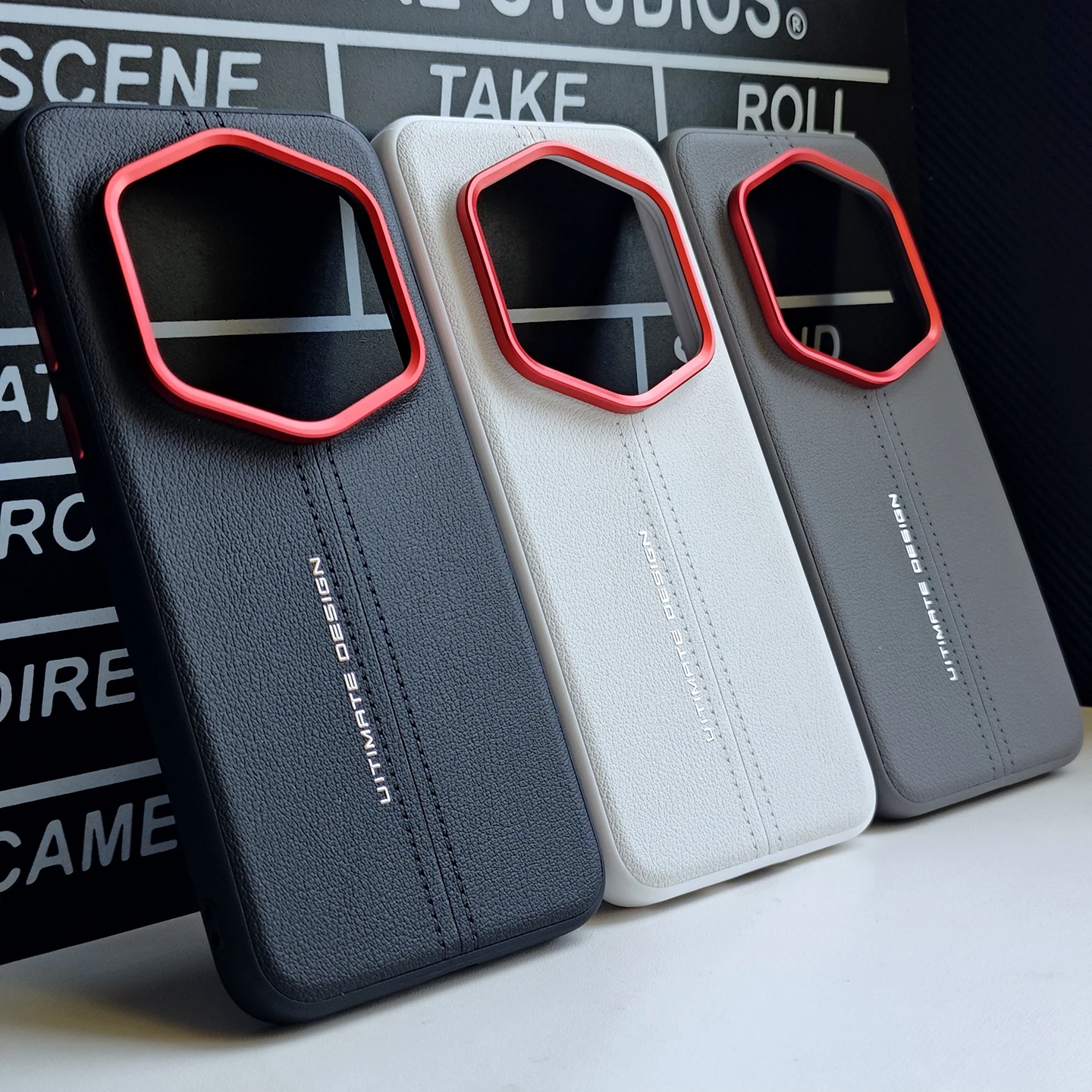 Luxury PU Leather Protective Back Cover Case - Fashion Design