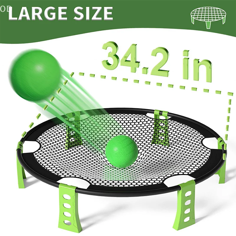Portable Beach Volleyball Game With 2 Balls Multiplayer Volleyball Battle Game For Beach Yard Lawn Backyard Park