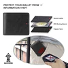 YATBEST Men's Wallet Three Fold Large Capacity 100% Genuine Leather RFID Anti Theft Brush With Coin Pocket Minimalist Money Bag 4