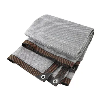 85% 차양 회색 태양 쉐이드 그물, 야외 자동차 그늘 차양, 정원 퍼골라 햇빛가리개 돛 발코니 수영장 선 커버