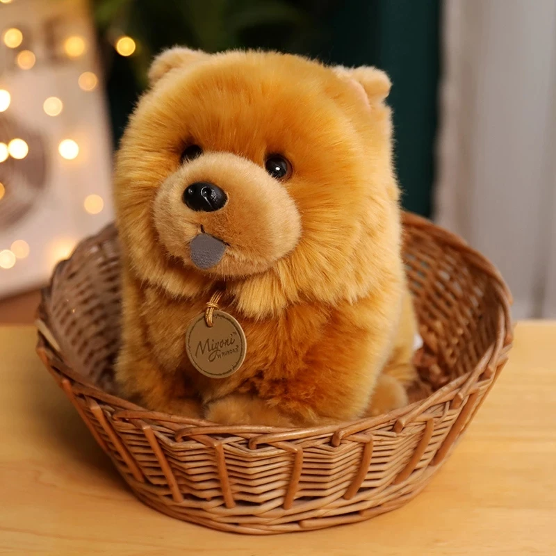 Fluffy Chow Chow Chow Toy Plush, fofo,