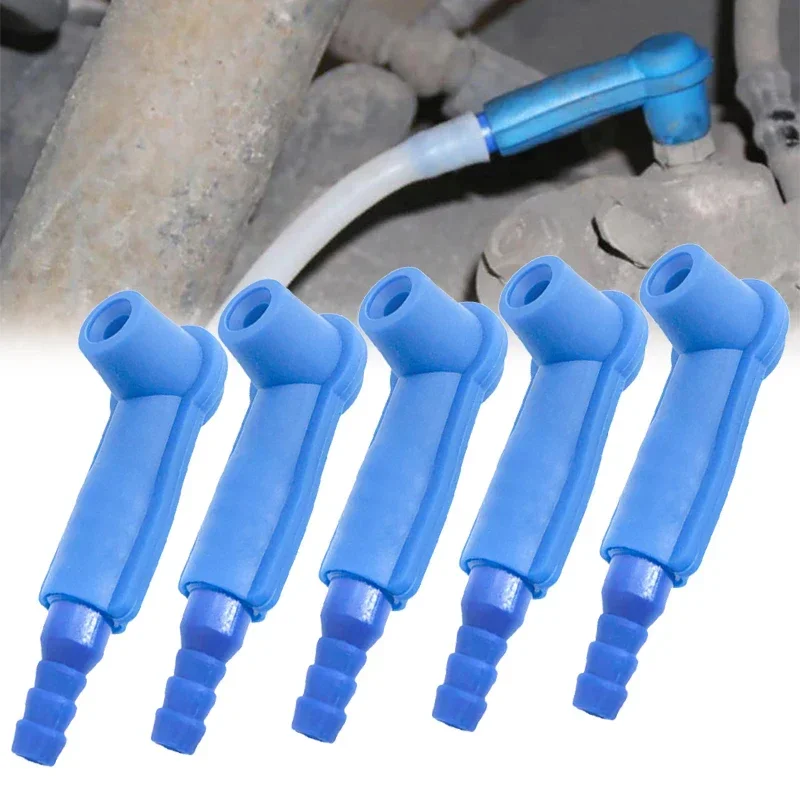 5Pcs Car Oil Pumping Pipe Brake Oil Change Connector Kit Auto Filling Equipment car brake oil exchange tool car brake oil pump connector car oil change tools oil filling tool