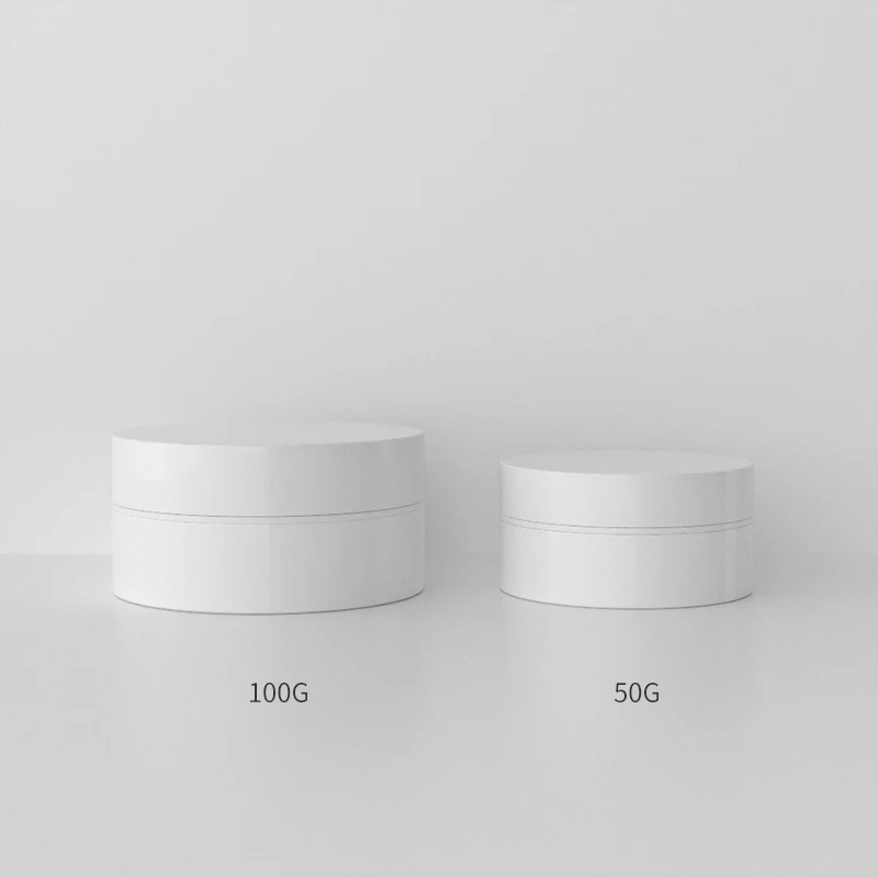 30 pcs/lolt 30g 50g 흰색 화장품 용기 플라스틱 크림 항아리, 뚜껑이있는 빈 플라스틱 크림 재사용 용기