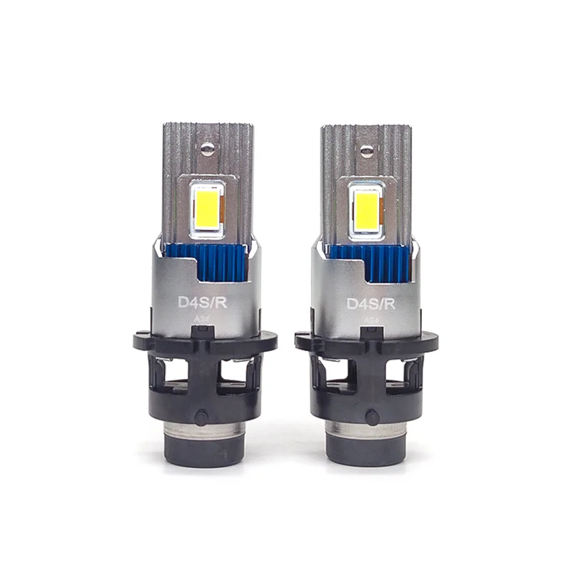 2PCS High Bright M60 1:1 LED headlights HID D2S D2R D4S D4R xenon LED bulb modification kit 6000K car lights Plug&Play 12V
