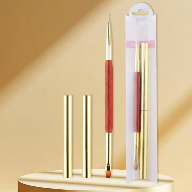 L8RD Portable Double Ended Art Brushes for Detail Long Lines Design Brush