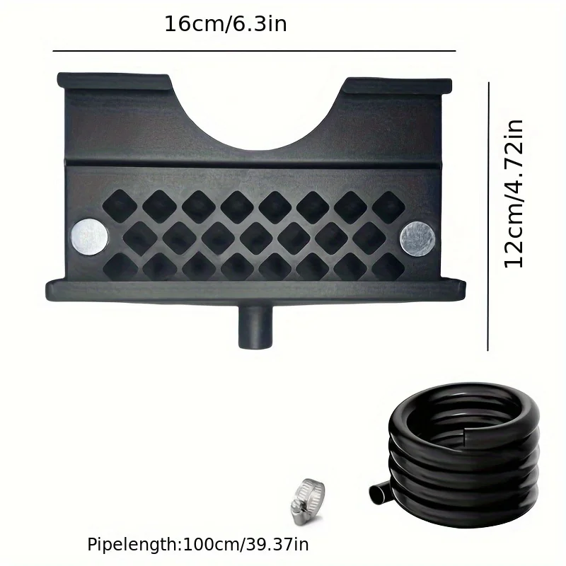 Rear Grease Drainage Funnel for Blackstone Grease Cup grease collector Innovative Accessories Flexible Large Capacity with Hose