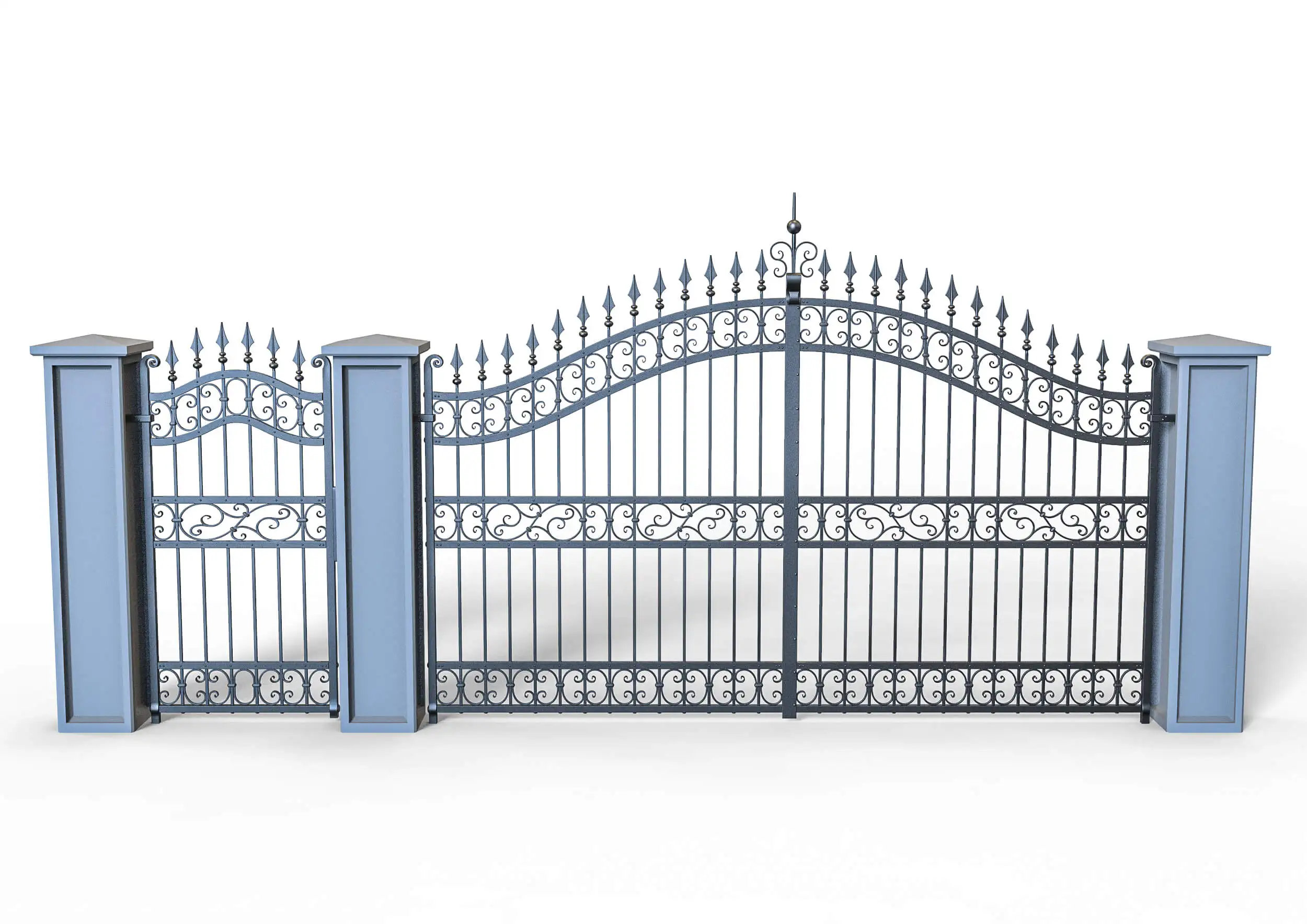 Best Welcome Fashion Garden Iron Gate Flower Design Iron Gate Design Wrought Iron Gate 2
