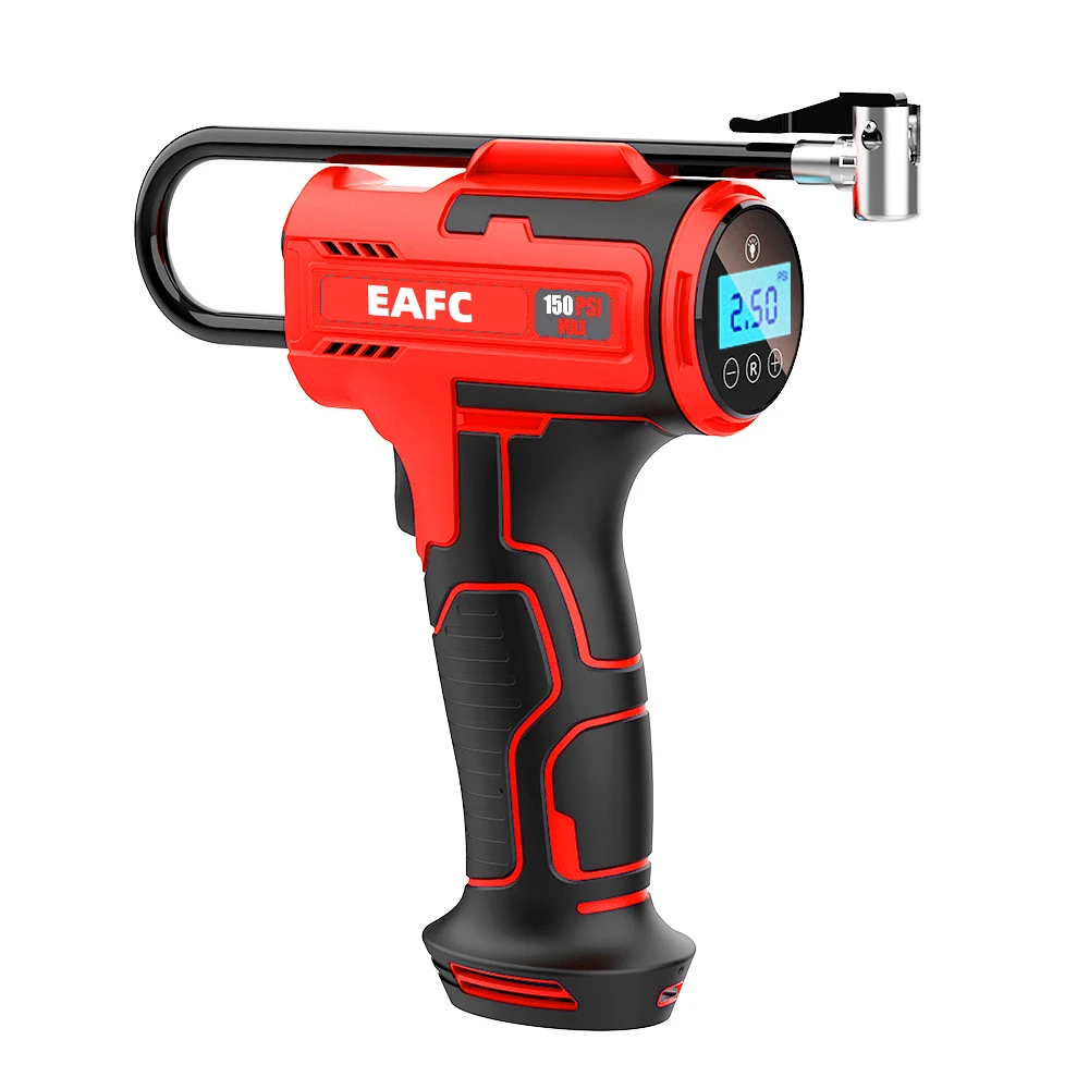 EAFC-bomba de aire inalámbrica para coche, compresor eléctrico portátil de 150PSI, inflador de neumáticos para motocicleta, bicicleta, bolas de neumáticos de coche