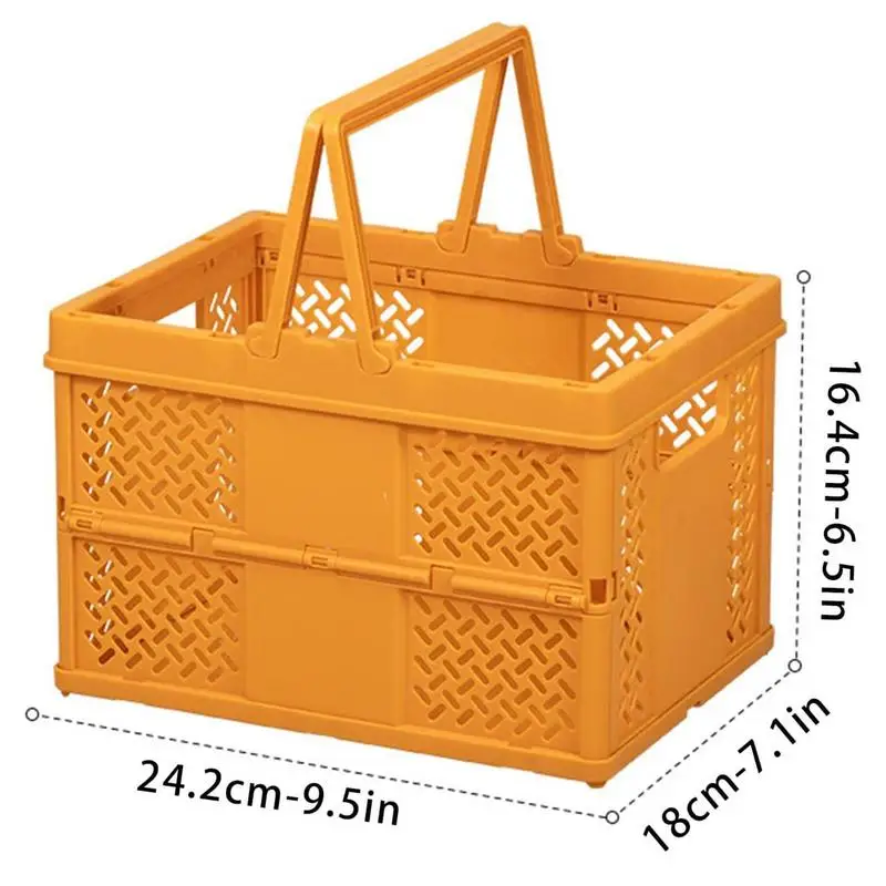 Foldable Storage Baskets For Organizing Small Storage Organizer With  Handles Rectangular Shelf Baskets For Organizing Living - AliExpress