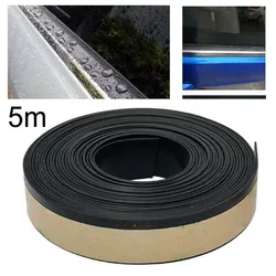 5M Car Side Door Glass Seal Weatherstrip Rain Visor Universal Window Waterproofing Weather-proof Strips