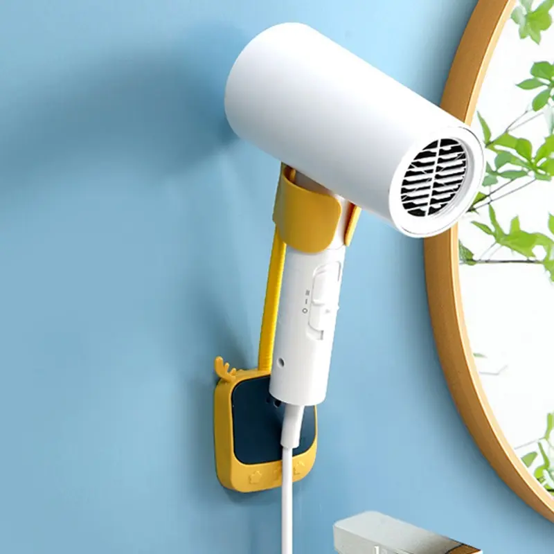 New Handsfree Fixed Hair Dryer Hands Free Hair Dryer Wall Mount Shelf