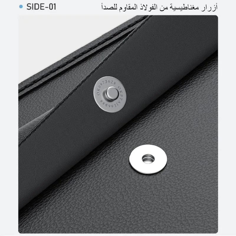 حقيبة تخزين لمقعد السيارة، منظم تخزين من الجلد الص...