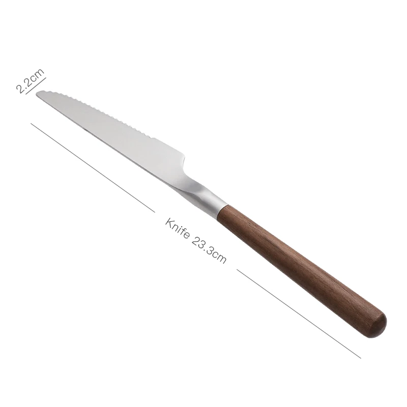 walnut wood knife