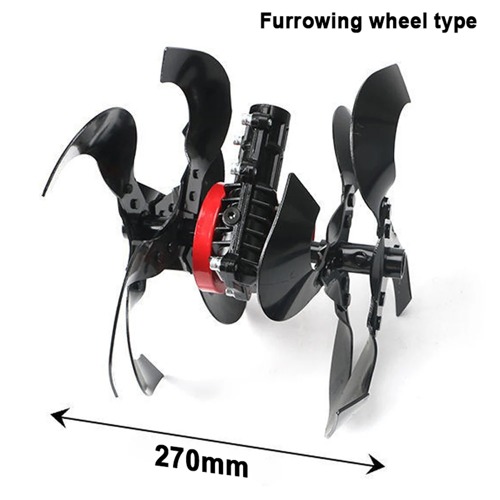 Lawn Mower Grass Trimmer Accessory with Interchangeable Blades Soil Loosening/Trenching/Weeding Wheel Optional 2