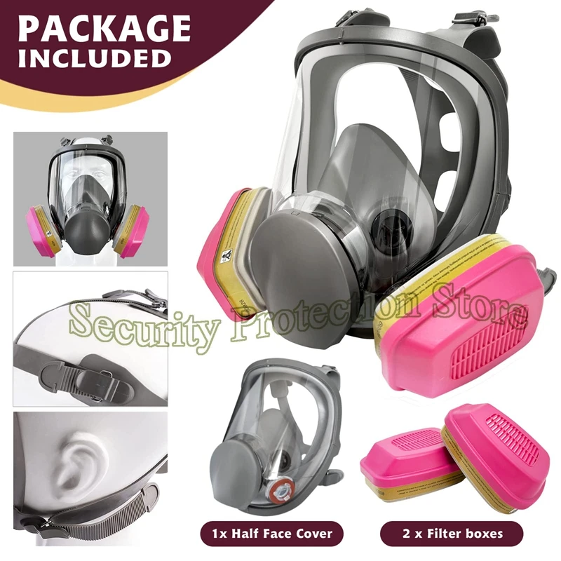 Cartouches filtres 60926 pour kit masque demi visage, protection respiratoire professionnelle, détail des embouts