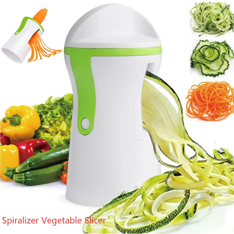 Home-it Handheld Spirelli Spiral Vegetable Slicer, julienne peeler Com –  homeitusa