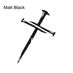 Creative Waterproof Vinyl Decal Sticker for Cars and Motorcycles - God Bless Design (Matt Black)